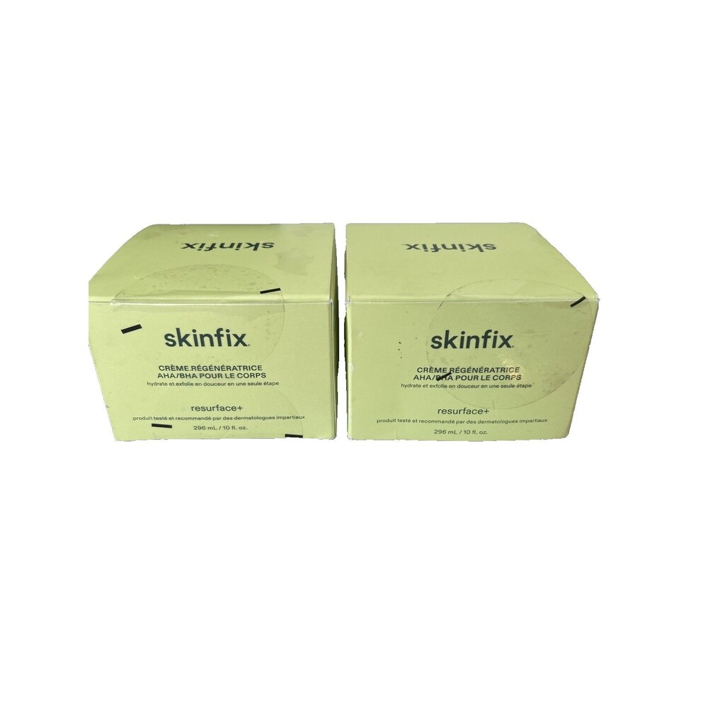 SKINFIX LOT OF 2 Resurface+ AHA /BHA Renewing Body Cream 10 oz  NEW SEALED